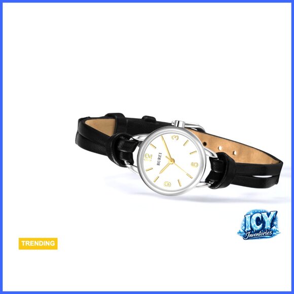 Leather Strap Analog Quartz Watch with Stainless Steel Case main image 6